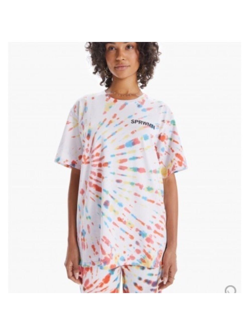SPRWMN Logo Tie dye Tee shirt